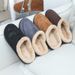Big Size 50 Winter Warm Fur House Non-Slip Soft For Men Comfort Flat Home Indoor Bedroom Shoes Mens Slippers_vogvips.com