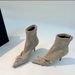 French Style Pointed Toe Stiletto Heel Short For Women 2025 Autumn Winter New Rhinestone Bow Elastic Slim Sock Boots_vogvips.com