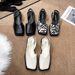 Low-heeled Closed-toe Sandals W, 2026 Summer New Korean Style Flat Square-toed Side Back Cut-out Fashion Shoes For_vogvips.com