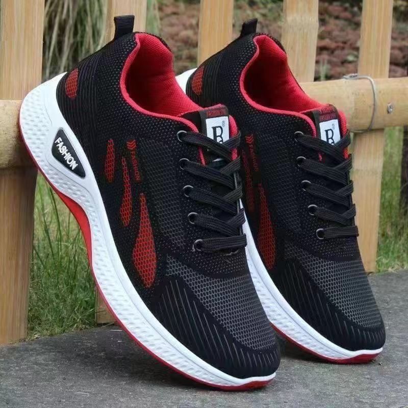 Men's Leather Athletic Shoes Running Low Heeled Casual Non Slip Wear Resistant Soft Soled Odor Resistant Work Shoes for Spring_vogvips.com