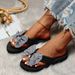 Summer New Style Flip Flops For Women To Wear Outside Fashionable Women's Sandals Slippers For Women Thick Bottom Large Size Bow_vogvips.com