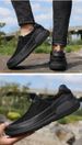 Men's Shoes Matte Casual Leather Shoes Retro Lazy Shoes Driving Loafers_vogvips.com