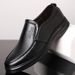Euro Step Spring Leather Business Casual Versatile Middle-aged And Elderly Men's Soft Surface Hole Shoes Breathable Wear-resistant_vogvips.com