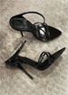 p New Pointed Stiletto Heels Red Patent Leather Strap Half Drag Open Toe Sexy High Heel Women S Sandals_vogvips.com