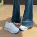 Half Tray White Shoes Student Breathable Inner Height Increase Casual Street Shooting Board Shoes_vogvips.com