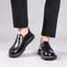 New Top Layer Cowhide Casual Handsome Genuine Leather Fashion Wide Toe Thick Sole Men's Shoes_vogvips.com