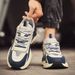 Men’s Shoes new trendy brand leather sports shoes men's running casual teenager dad trendy shoes_vogvips.com