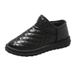Winter New Old Beijing Cloth Shoes For Women Fashion Trend Versatile Snow Boots Slip-On Fleece Lined Thickened Soft Sole_vogvips.com