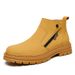 Martin Boots Men's High-top Velvet Men's Wind Retro Casual Boots Big Yellow Boots Men_vogvips.com