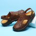 Outdoor Summer Sandals For Men Casual Sport Slippers PU Leather Slides Breathable Beach Flip-Flops Dual-Purpose Male_vogvips.com