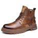 European Warm Series Autumn Winter Martin Simple High-top Thick-soled Outdoor Work Boots Versatile Fashion Trendy Casual Men's Shoes_vogvips.com