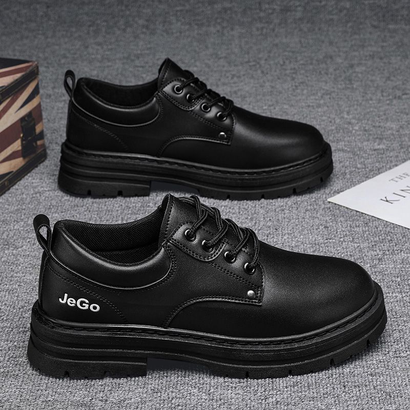 Men's Work Boots Slip-Resistant Durable Casual Shoes For Outdoor Hiking Construction With Rubber Sole Work Wear Labor Protection Shoes_vogvips.com