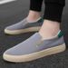 Spring Men's Canvas Shoes Ice Silk Mens Casual Shoes Breathable Lazy Slip On Vulcanized Shoes Trendy Hot Footwear Erkek Ayakkabı_vogvips.com