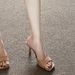 Patent Leather High Heel Sandals - New Summer Collection, Versatile Stiletto Heel, Square Toe, Open Toe, Sexy Outdoor Wear, Thong Sandals_vogvips.com
