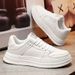 2025 Spring New Breathable Men's Korean Edition Versatile Thick Bottom White Sports And Leisure Board Trendy Shoes_vogvips.com
