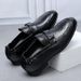 High-End Soft Sole Formal Business 2024 New Korean Style Black Leather Men's Casual Wedding Shoes Trendy_vogvips.com