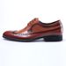 Spring New Brogue Style Pointed European Version Carved Fashion Lace-up Business Formal Leather Shoes For Men_vogvips.com