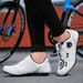New Style Cycling Shoes With Locks, Double Buckle Lock Shoes, Men's And Women's Road Bicycle Power Shoes, Hard Bottom Mountain Bike Rubber Bottom_vogvips.com