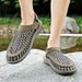 Summer New Men's Brand Designer Fashion Casual Outdoor Waders Large Size Hand-woven High Quality Beach Sandals For Men_vogvips.com