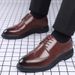 New men's block Business casual British formal leather Korean version shoes Men's breathable_vogvips.com