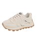 2025 Spring New Breathable White Sneakers For Women Korean Style Versatile Thick-Soled Agan Sports Casual Running Dad_vogvips.com