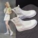 Clearance 2025 New Breathable Martin Versatile High-top Mesh Genuine Leather Short Boots Flat Sandals_vogvips.com