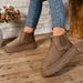 SHLIANG New Winter Women Snow Boots Plush Warm Non Slip Waterproof Ladies Flats Sneakers Casual Slip on Female Ankle Boots Botas Mujer Y0078_vogvips.com