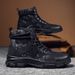 European Warm Series Xuanpin Camouflage Four Seasons Men's Trendy Casual Work Shoes Mid-top Martin Desert Combat Boots_vogvips.com