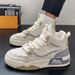 Men's Big Size High Top Casual Skate Shoes Fashion Trend Sneakers Comfort Walking Shoes Plus Size 41-48 Breathable Lace Up_vogvips.com