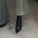 High Heel Pointed Toe Short For Women, Slip-On Stiletto, 2025 New Autumn Winter Black Patent Leather High-End Slim Boots_vogvips.com