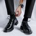 Men's Korean Wedding Groom Business Formal Brogue British Style Casual Leather Shoes Px25_vogvips.com