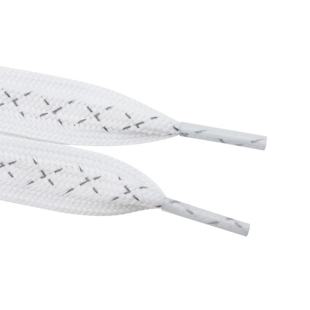 Shoelace 1.55cm Wide Flat Two-color Cross Reflective Shoelace Accessories Decorative Rope_vogvips.com