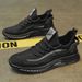 Men's New Spring And Autumn Fashion Casual Shoes, Single Shoe Breathable Trendy Mesh Fly Woven Sports Men's Shoes_vogvips.com