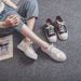 Women's Shoes Chunky Platform Lace-Up Shoes - Comfortable & Stylish Slip-On Sneakers With Cushioned Insole, Breathable Lining & Non-Slip Rubber Sole_vogvips.com