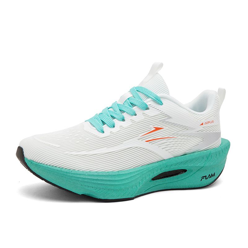 Popcorn Sole Cushioned Running Men, Breathable Carbon Plate Sports For Women, Youth Fitness Shoes, Trendy Student Shoes_vogvips.com