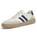 Men's Large-size Quality Cowhide Board Shoes Men's European Station Color Matching Contrasting White Shoes Casual Sports Shoes_vogvips.com