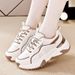 New Sports Casual Shoes Trend Thick Soled Lightweight Women's Shoes Dad Student Soft Soled Live Broadcast Model_vogvips.com