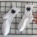 Socks Funny Flower Pattern Socks Women's Horror Spider Women's Socks Wood Ear Casual Cotton Socks Autumn And Winter New Student Socks_vogvips.com