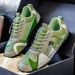 Men's Color Block Sneakers - Retro Racing Style Chunky Casual Shoes, Breathable Mesh Lightweight Walking Shoes For Streetwear_vogvips.com