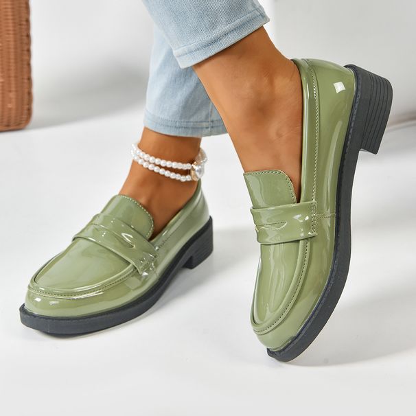 SHLIANG Plus Size Vintage Platform Flats Shoes Women Easy To Put On Butterfly Knot Med Heels Loafers Daily Shoes Y0394_vogvips.com