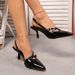 2026 Spring New French Pointed Head Bag Head Sandals Women's Thin Heel Belt Buckle Fairy Wind Low Heel Single Shoes Women_vogvips.com