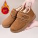 Autumn Winter Fashion Versatile Cotton Shoes Outdoor Snow With Fleece Lining Thickened Warm Comfortable Women's Boots_vogvips.com
