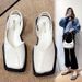 Baotou Sanda Women's Casual 2025 Summer New Style Head, Flat Bottom, Square Heel Design, Niche Shoes For Women's_vogvips.com
