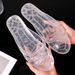 Crystal Plastic Indoor Women, Summer Jelly Color Bathroom Sandals, Transparent Non-Slip Odor-Resistant One-Word Slippers_vogvips.com
