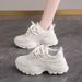 Shit-Stepping Feel Thick-Soled Dad Shoes For Women 2025 New Autumn Style Foot-Slimming Size 34 Shock-Absorbing Running Sports Shoes_vogvips.com
