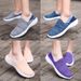 Spring New Women's Middle Aged And Elderly Walking Lightweight Flat Casual Shoes, Comfortable Lazy Shoes E7b Ec8_vogvips.com