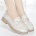 Spring And Autumn Style Small 2023 New Leather Soft Sole Mom Low Heel Single Loafers Middle-aged Women's Shoes_vogvips.com