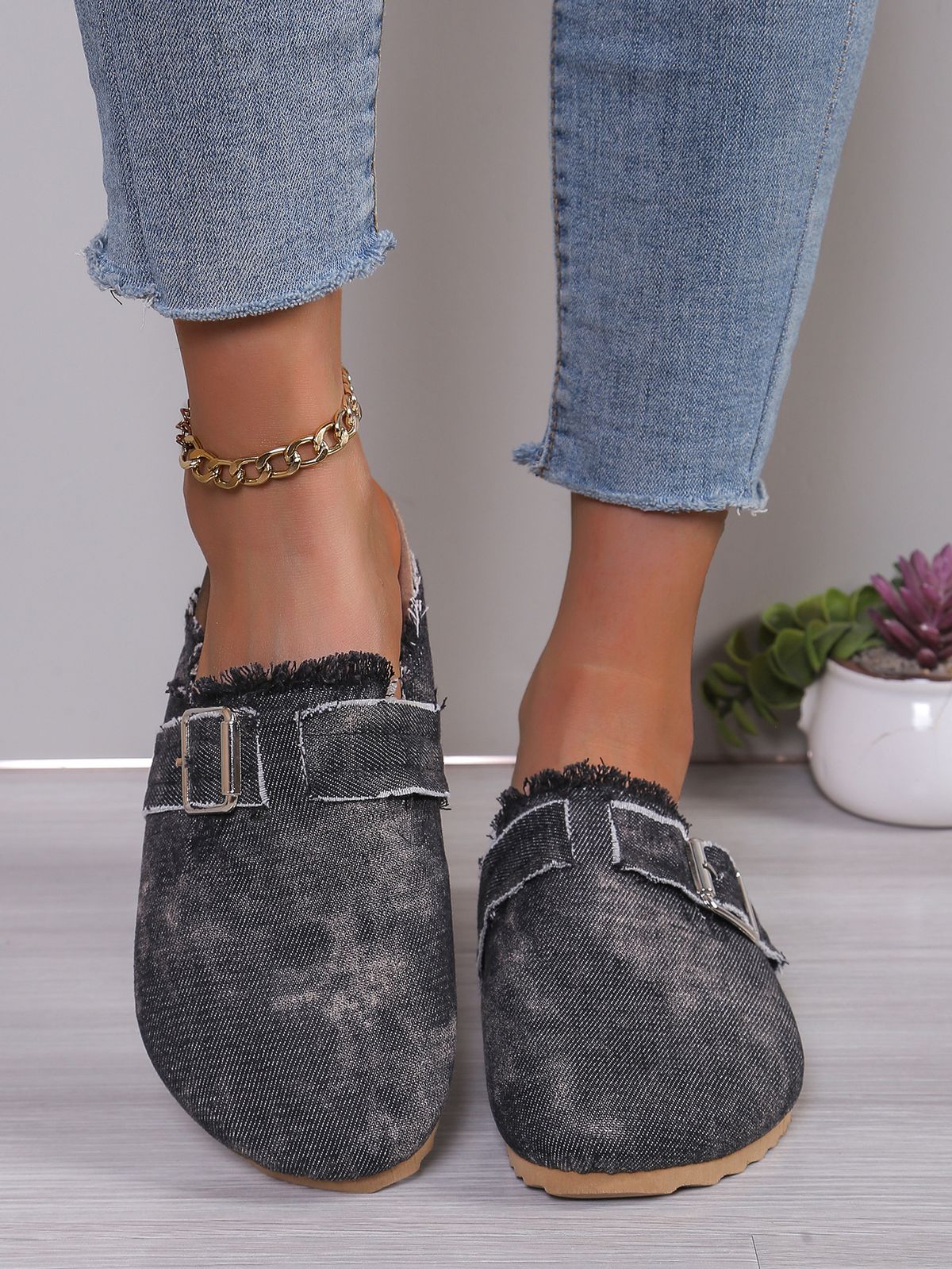 Women's Shoes Baotou Slippers Plus Size Slippers For Lazy People To Wear Flat Slippers_vogvips.com