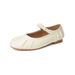 With Skirt Flat-soled Single Shoes, Women Are Not Tired Of Feet, French Soft Sole With Mary Jane Shoes_vogvips.com