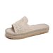 2026 Spring New Easy-to-Wear Cross-Border Woven European And American Fashion Trend Beach Thick-Soled Sandals_vogvips.com